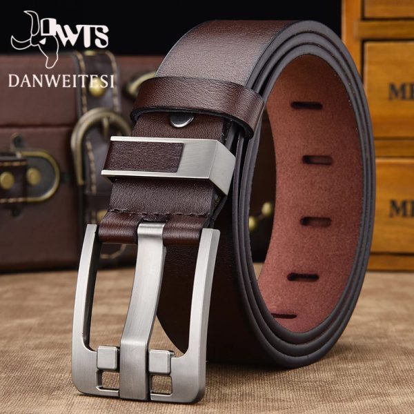 Genuine High Quality Leather Strap Belt For Men