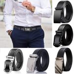 High Quality Men Belt Metal Automatic Buckle Leather
