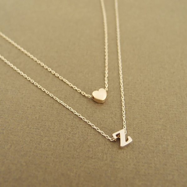Simple and Thin Small Heart Pendant Necklace for Women