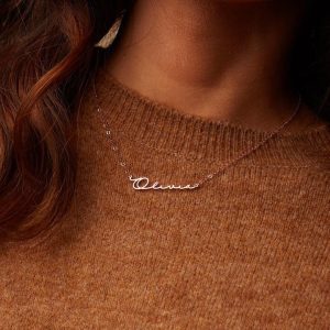 Personalized Custom Signature Necklace For Women