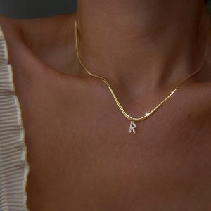 Stainless Steel Gold Color Necklace for Women