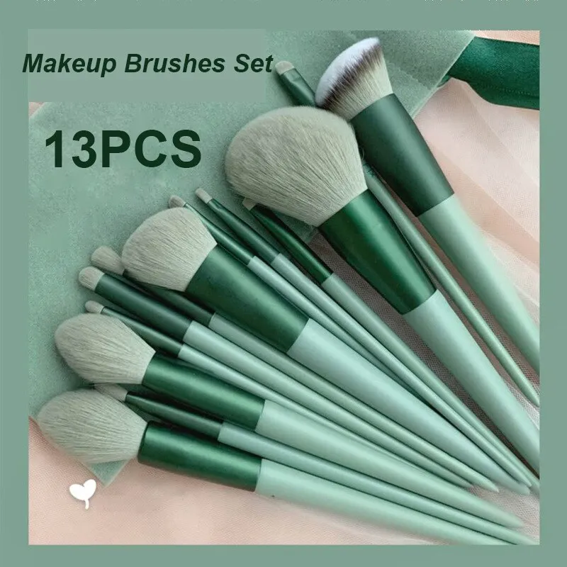 Makeup Brushes Set 13 PCS Eye Shadow Foundation Women
