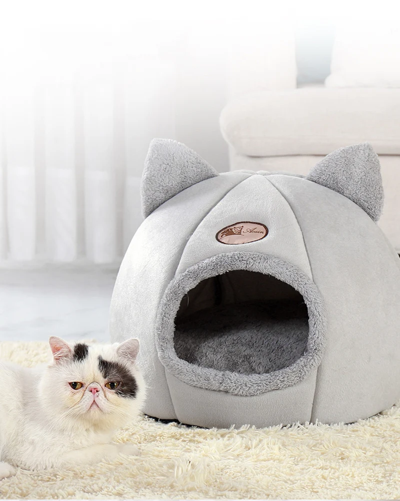 New Deep Sleep Comfort In Winter Cat Bed Little Mat Basket Small Dog House
