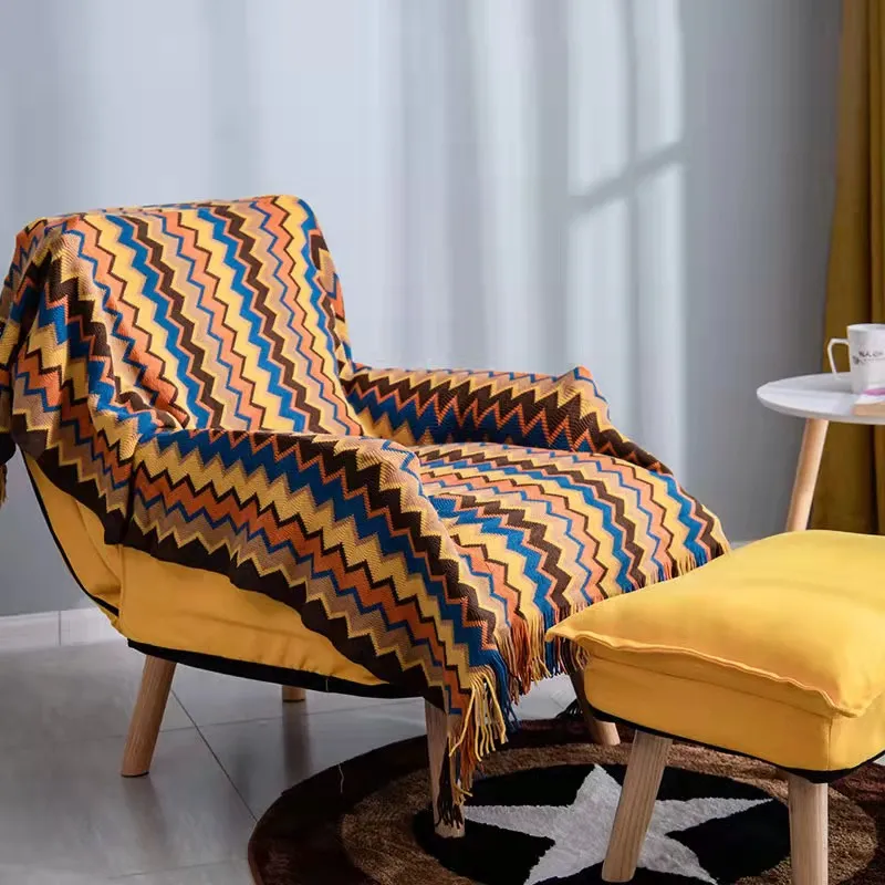 Blanket Geometry Aztec Baja Blankets Ethnic Sofa Cover Slipcover Throw