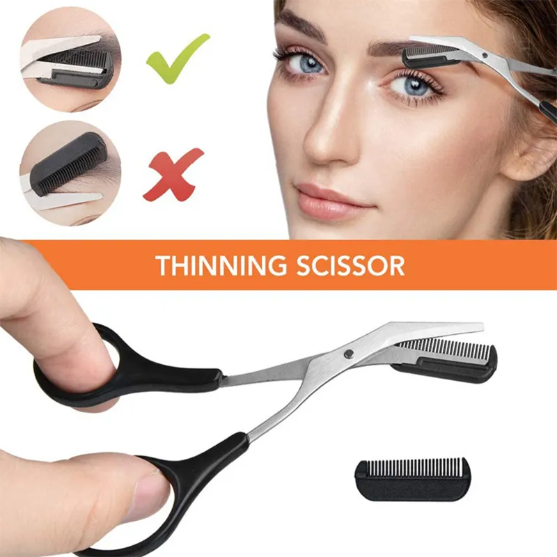 Eyebrow Trimmer 3-11PCS Set Scissors Tweezers Eyebrow Razor