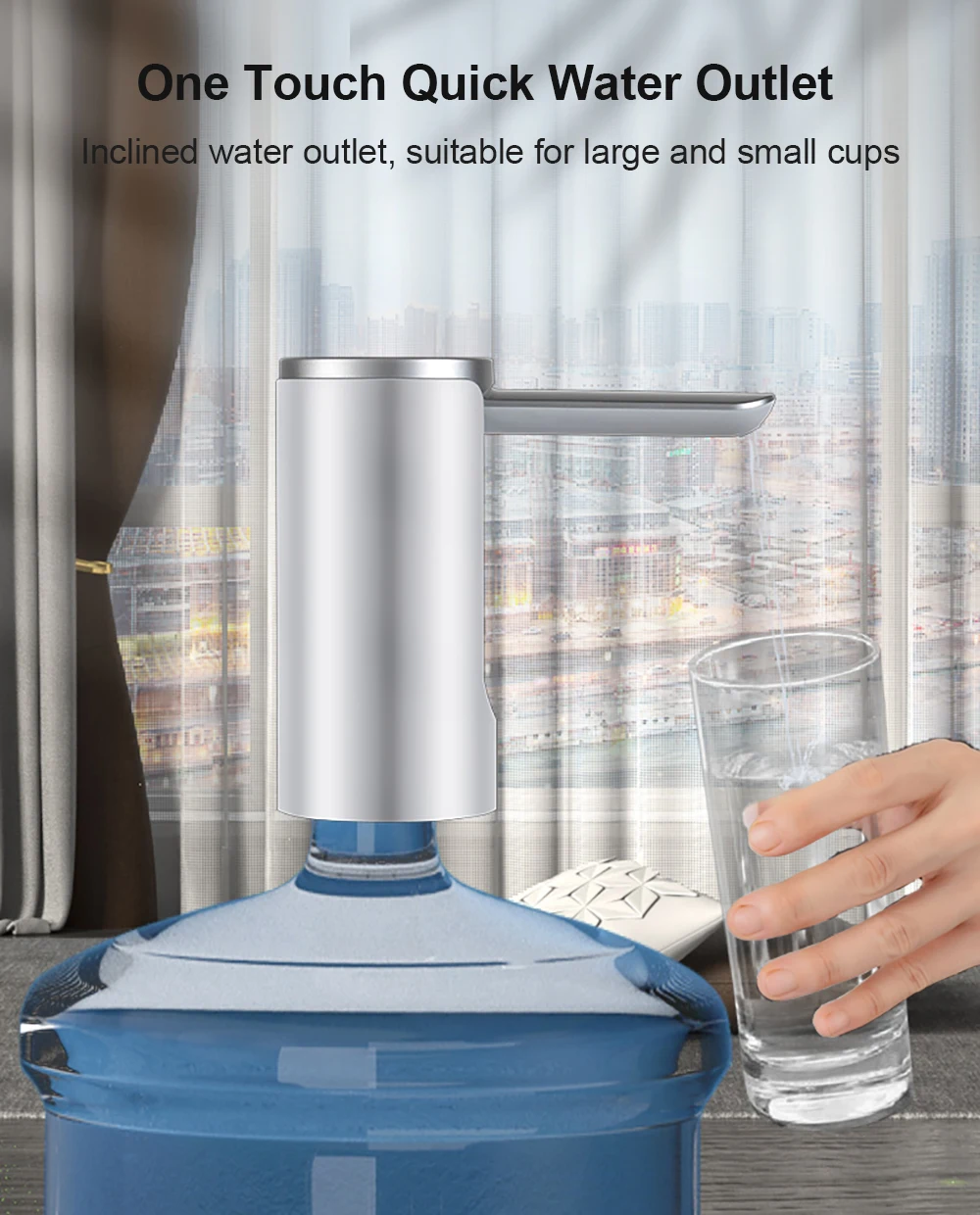Electric Water Gallon Bottle Pump Automatic Water Dispenser