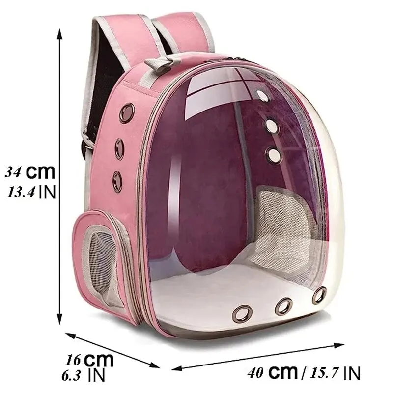 Cat Pet Carrier Backpack Transparent Capsule Bubble Breathable Carrier