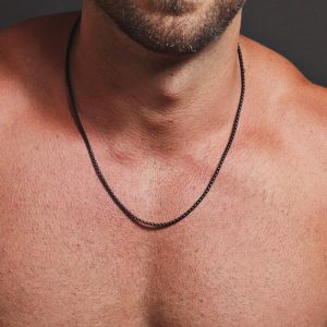 Stainless Steel Fashion Box Chain Necklace For Men