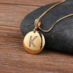 Nidin Top Quality Women Girls Initial Letter Necklace