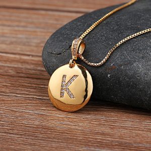 Nidin Top Quality Women Girls Initial Letter Necklace