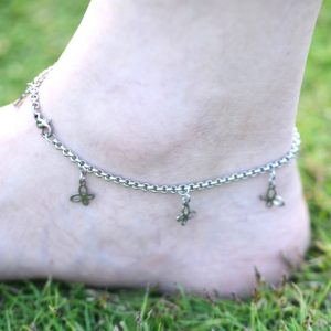316L Stainless Steel Small Butterfly Charms Ankle Bracelet