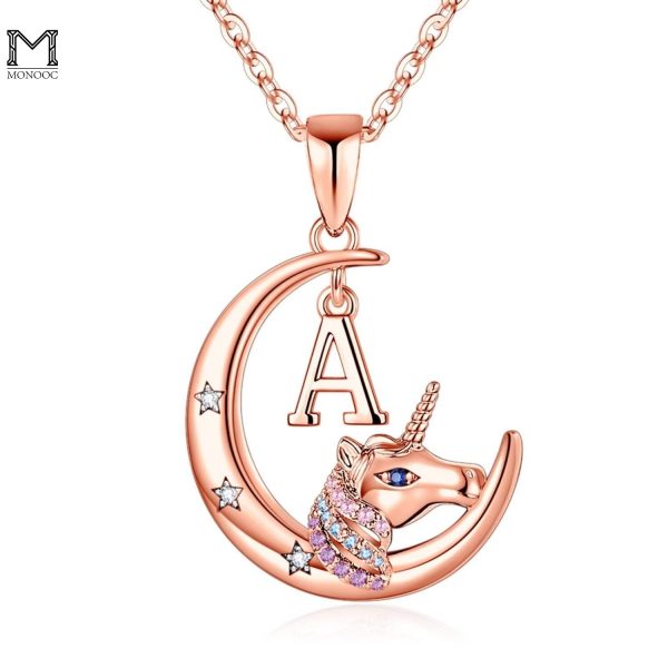 MONOOC 14K Plated Unicorns Necklace Gifts for Girls