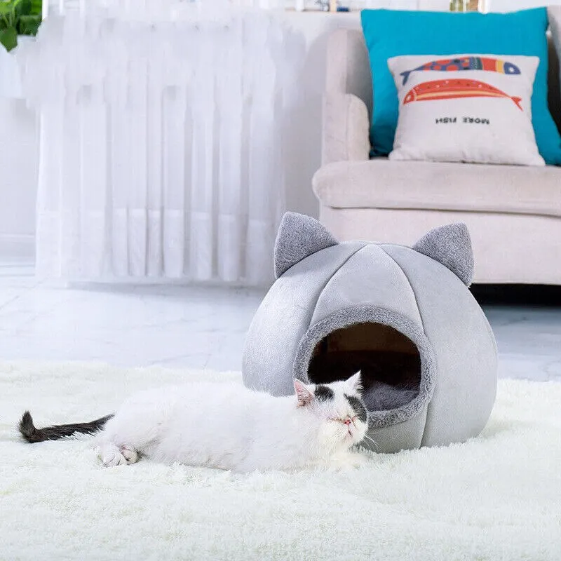 Self-Warming Pet Tent Cave Bed for Cats Dogs