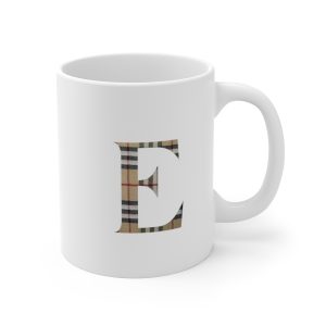 Coffee Mug 11oz white ceramic initial Letter Name