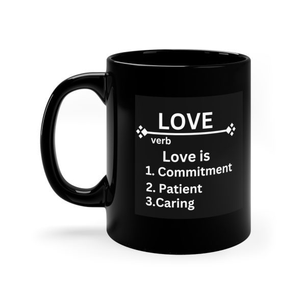 Custom Love Mug 11oz Black Mug
