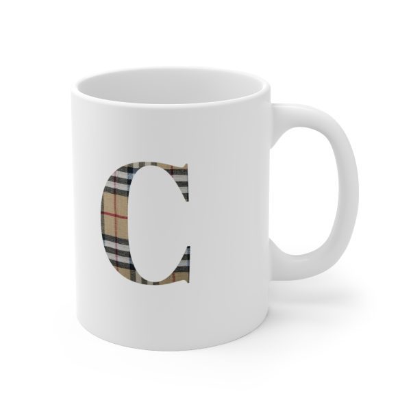 initial Name white Ceramic Coffee Cups 11oz 15oz