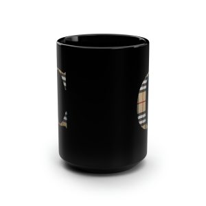 initial Name Black Coffee Mug 15oz