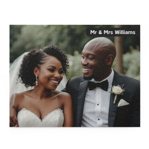 Personalized Family Wedding Photograph Jigsaw Puzzle