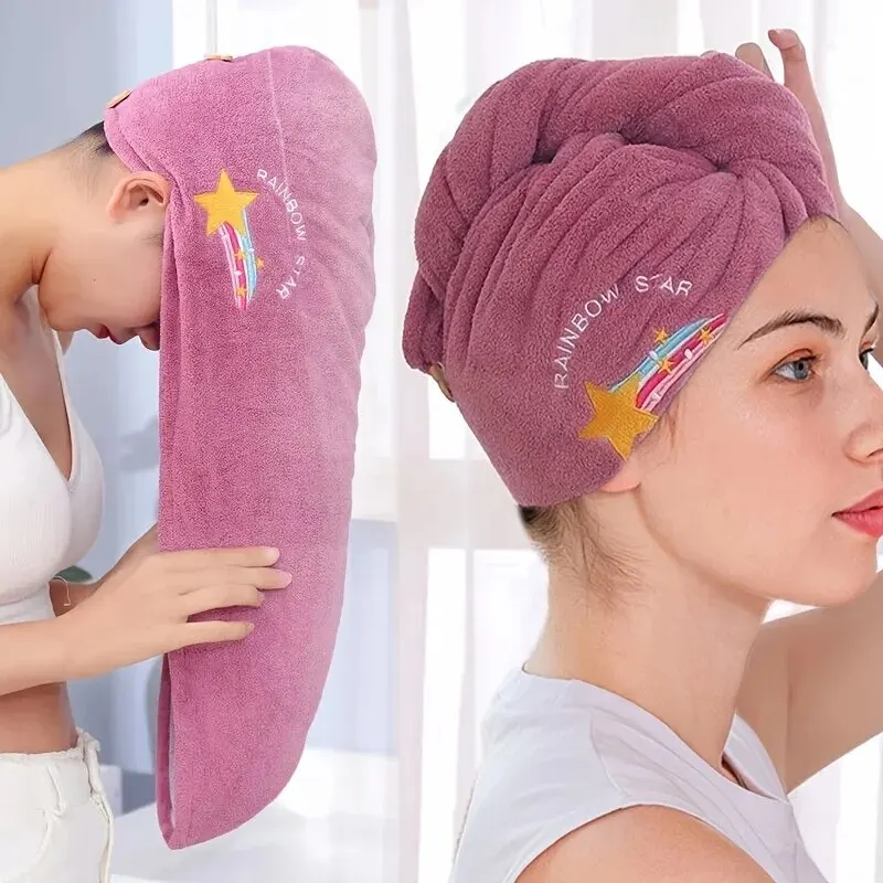 Super Absorbent Soft Bathroom Women Head Towels