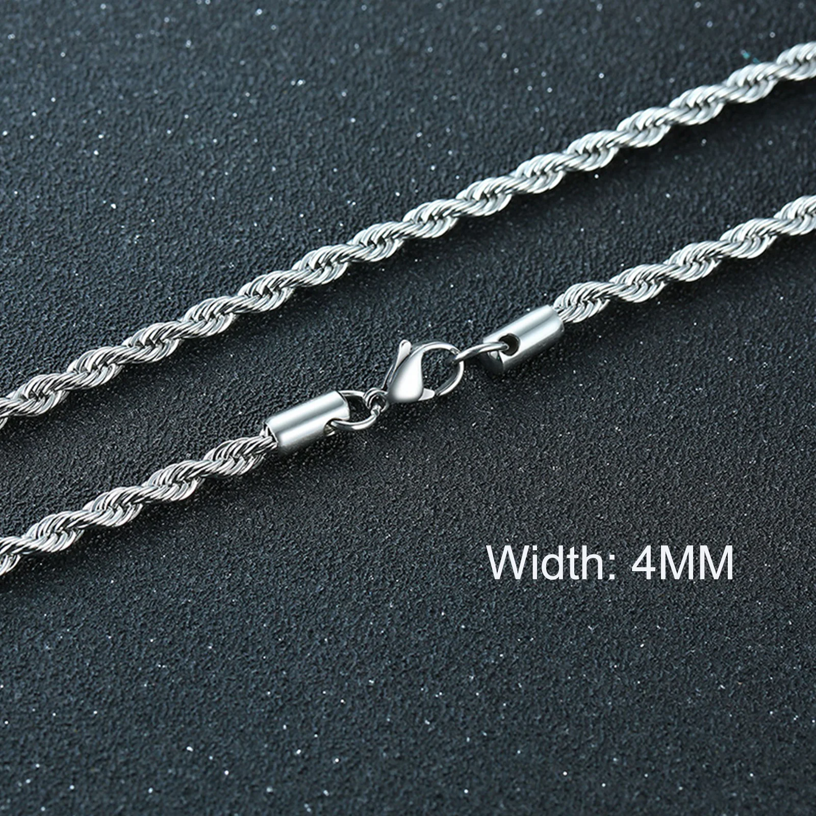 4mm Silver Rope