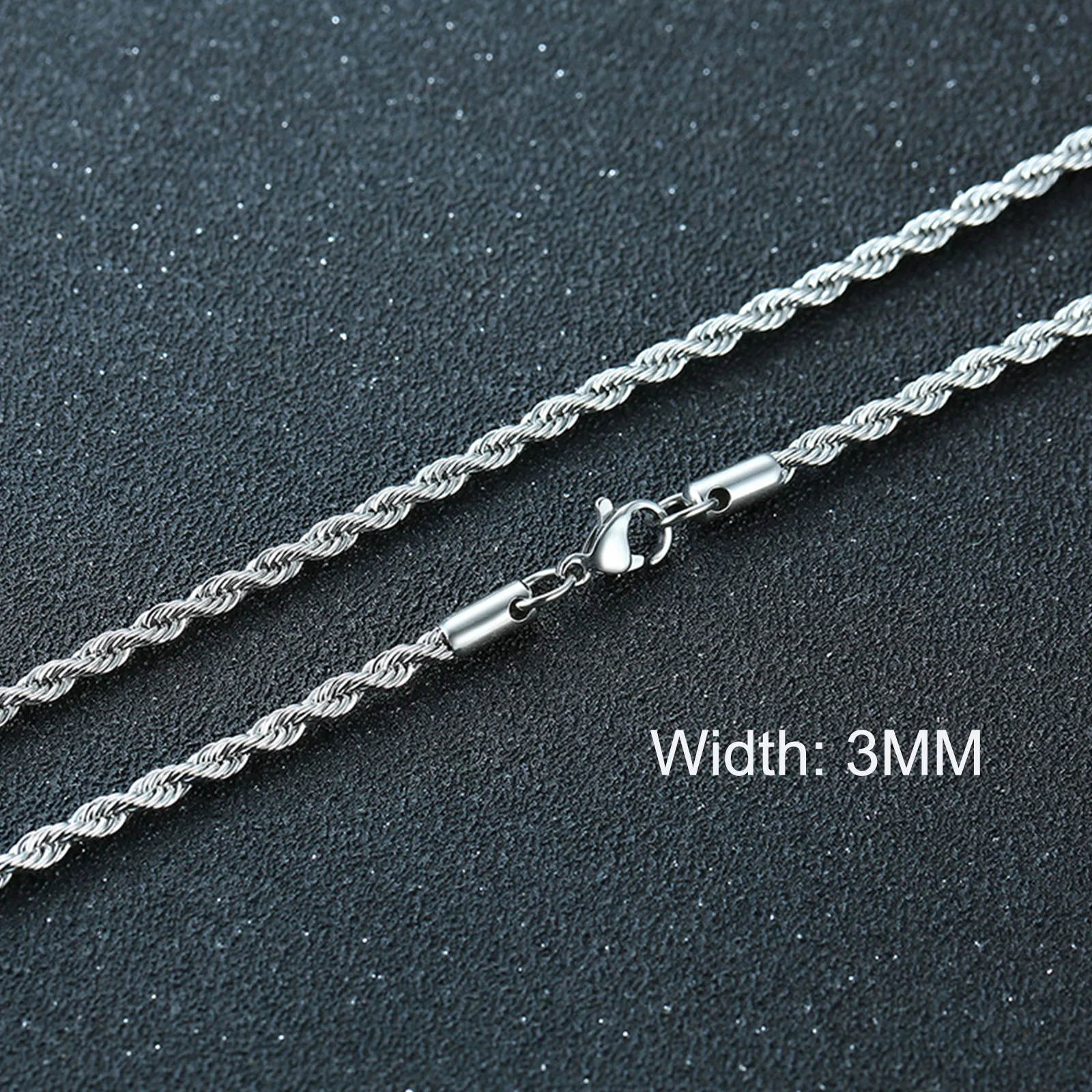 3mm Silver Rope