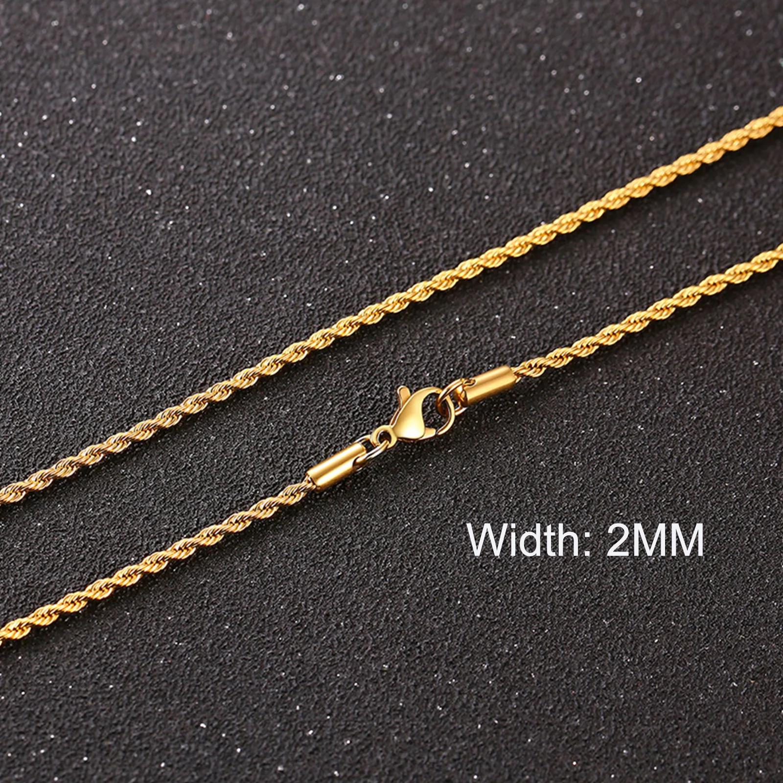 2mm Gold Rope