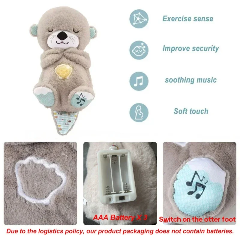 Baby Breath Baby Bear Soothes Otter Plush Toy Doll Gift