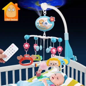 Baby Crib Mobile Rattle Toy For 0-12 Months Infant Gift