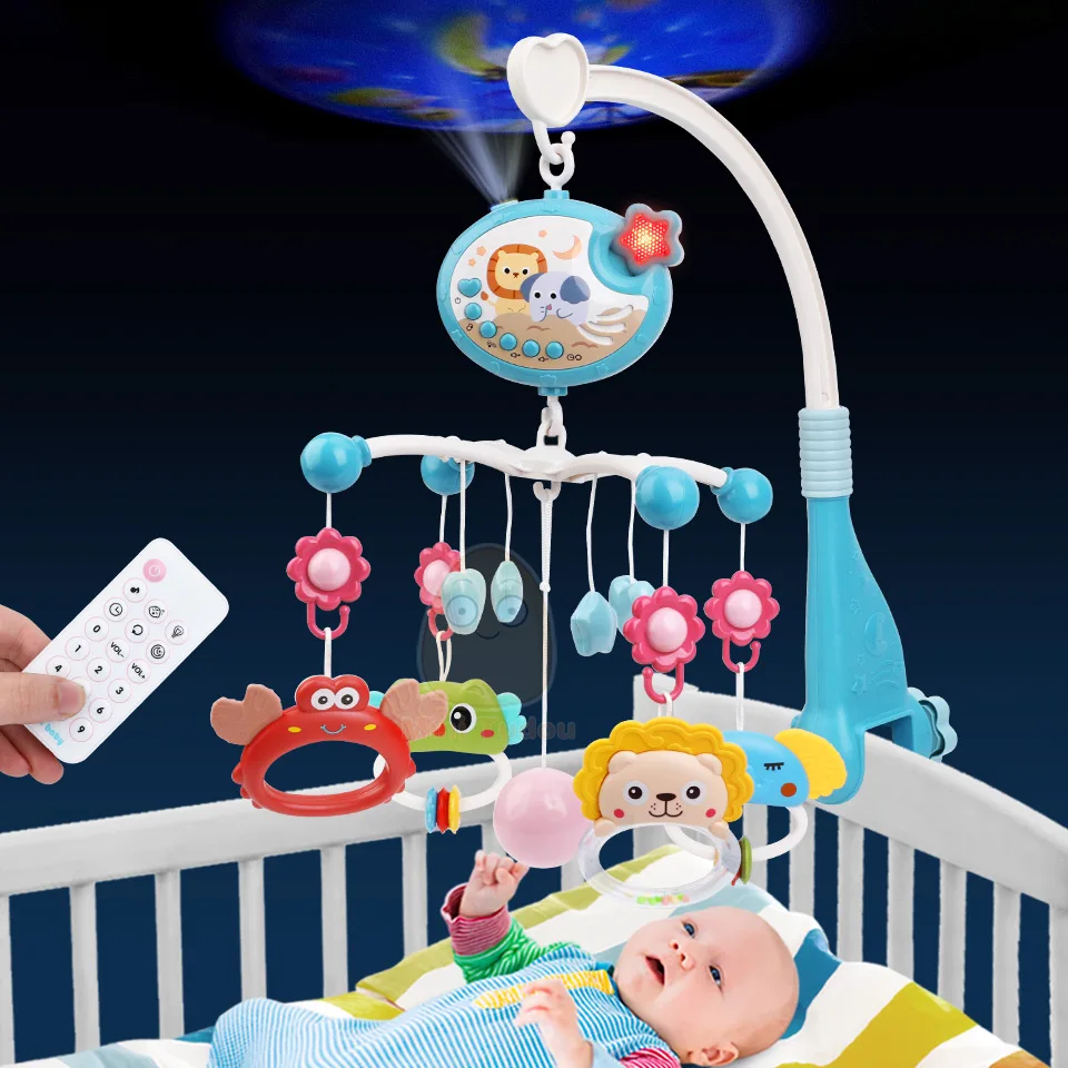 Baby Crib Mobile Rattle Toy For 0-12 Months Infant Gift