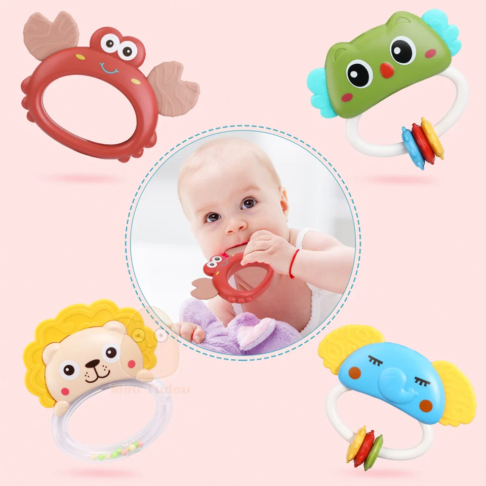 Baby Crib Mobile Rattle Toy For 0-12 Months Infant Gift