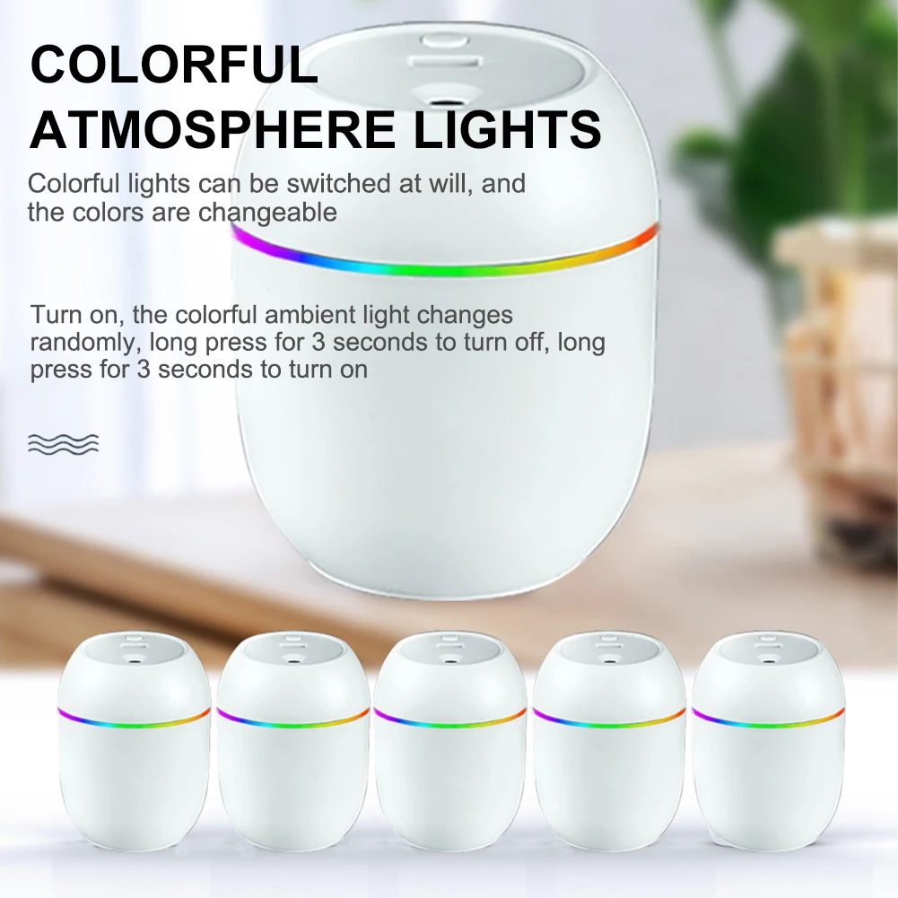 250ML USB Portable Air Humidifier Essential Oil Diffuser