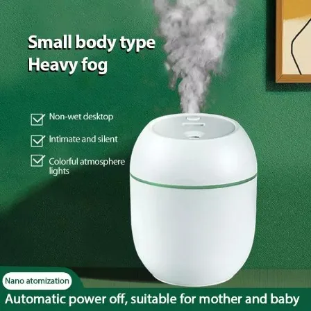 250ML USB Portable Air Humidifier Essential Oil Diffuser