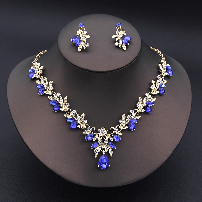 Elegant Fashion Necklace Dangle Earrings Sets for Women