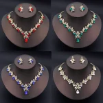 Elegant Fashion Necklace Earrings Sets for Women