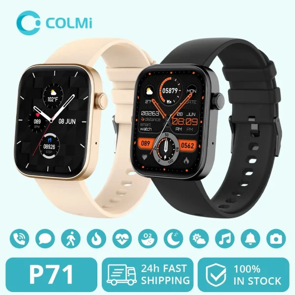 COLMI P71 Voice Calling Smartwatch for Men with Health Monitoring