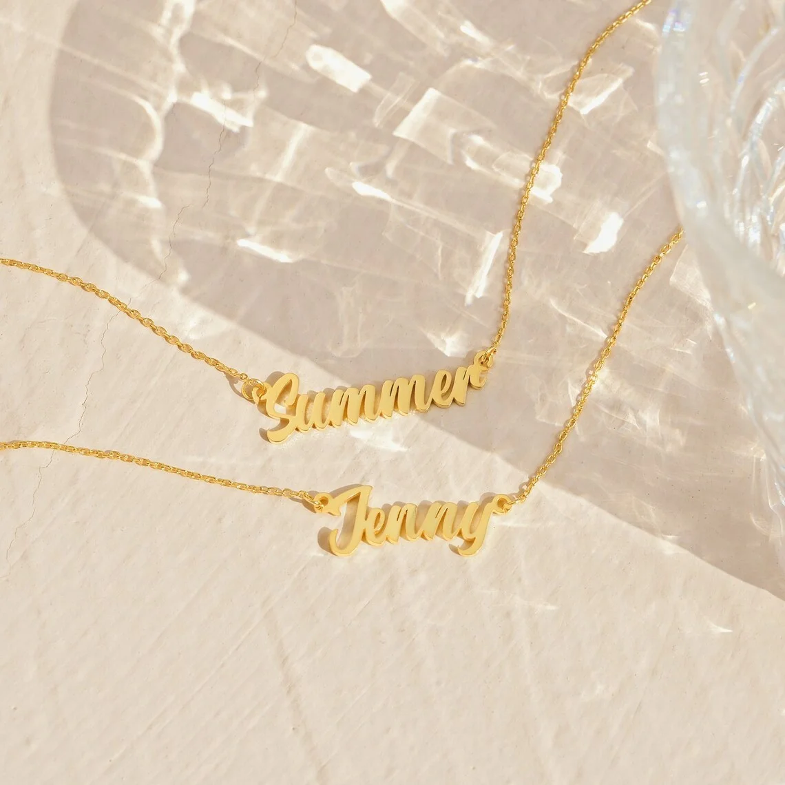 Personalised Cursive Letter Custom Name Necklace for Women