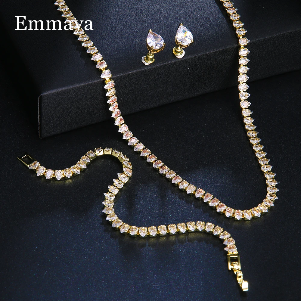 White Gold Color Round Emmaya Zircons Cubic Zirconia