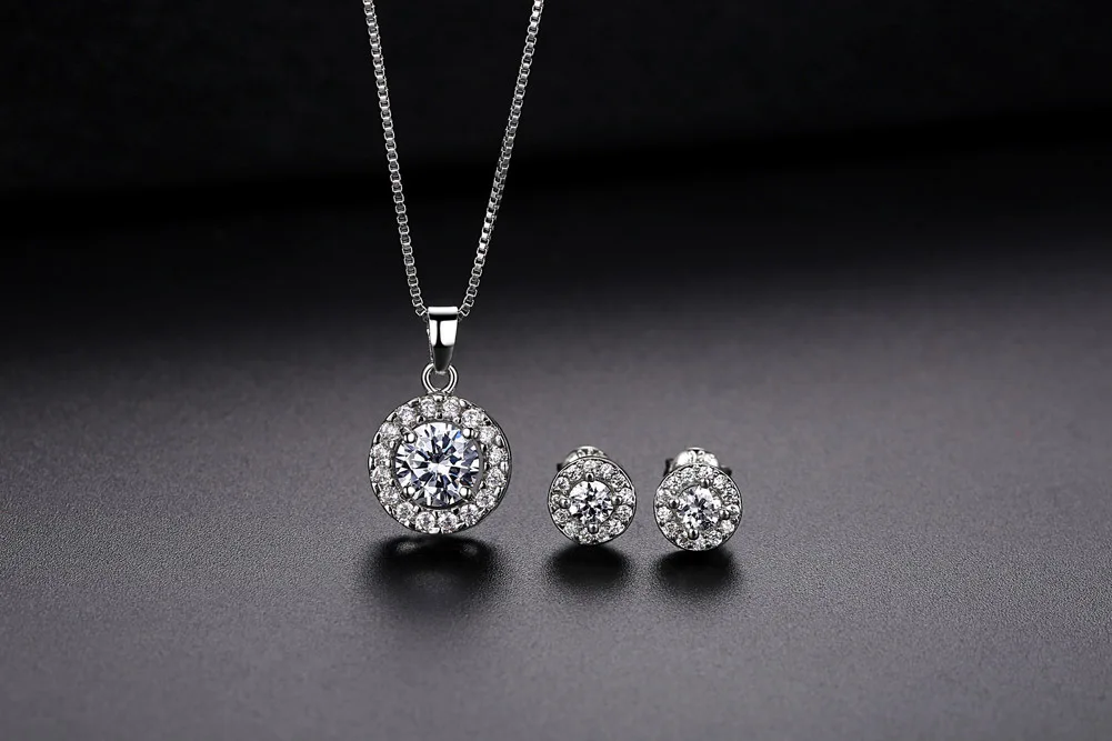 Top Quality Exquisite Crystal Necklace Earring bracelets for bride