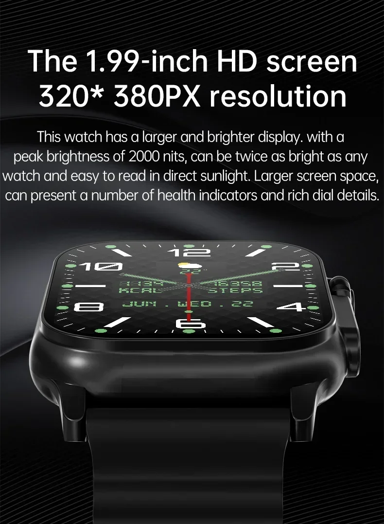 T800 U2 Smartwatch 49mm 2024 New NFC for Men