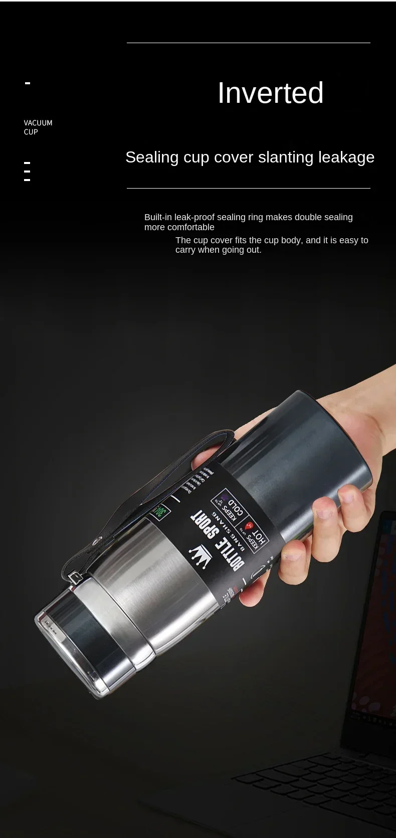 1L Thermal Water Bottle Thermos for Water