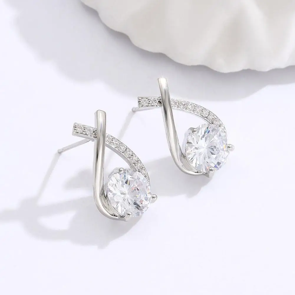 Fashion Cross Stud Earrings For Women