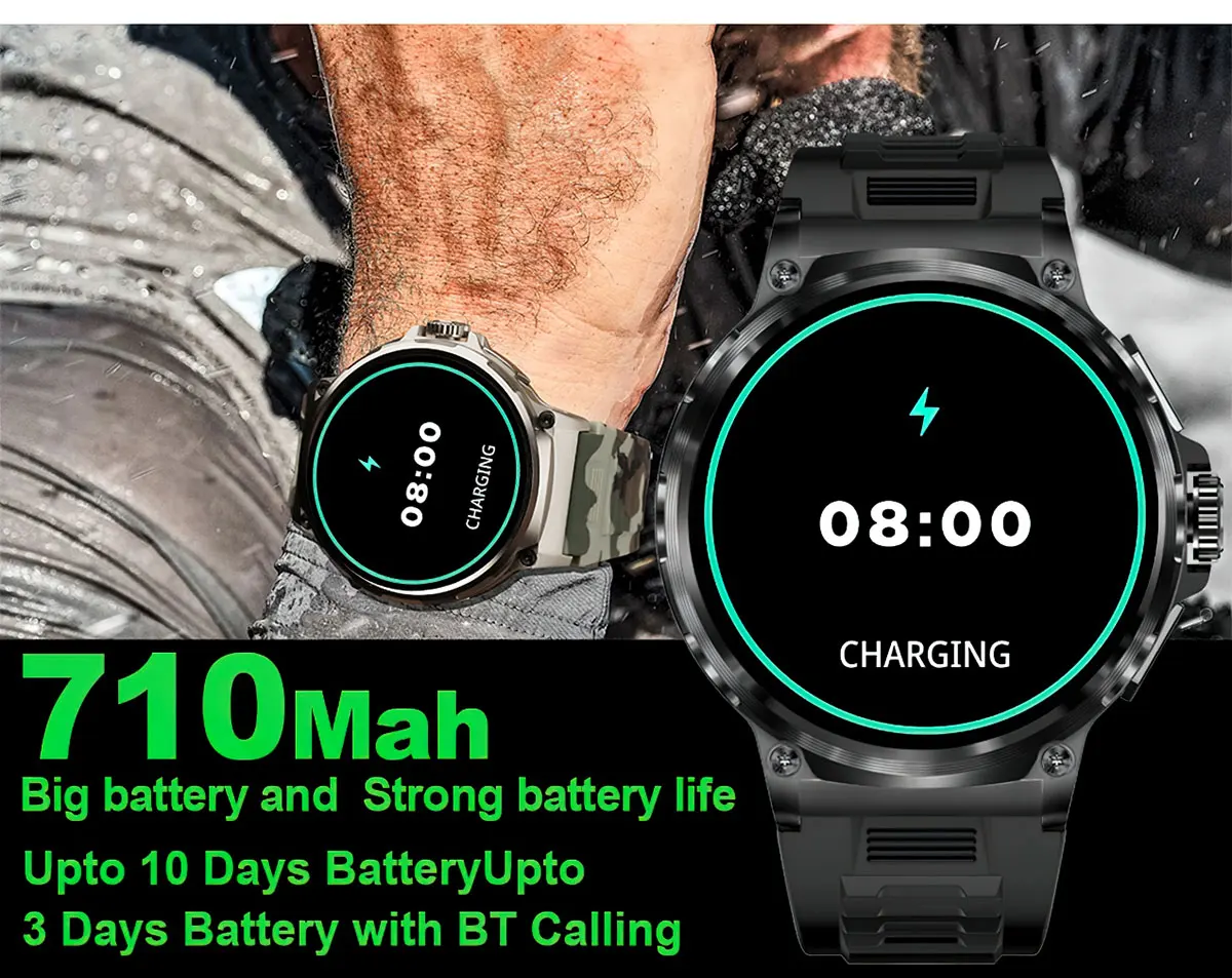 New 1.85-inch Ultra HD GPS Track Bluetooth Call SmartWatch