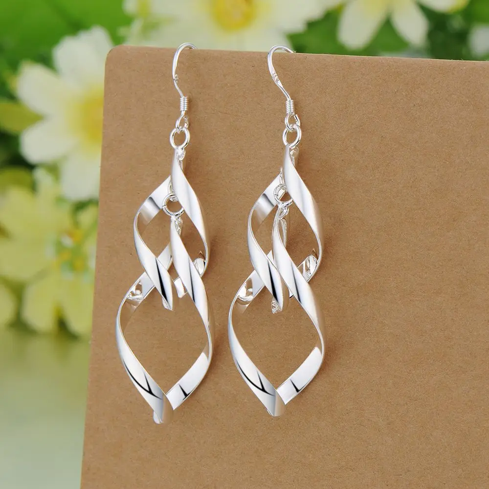 Sterling Silver New Earrings Hearts For Women