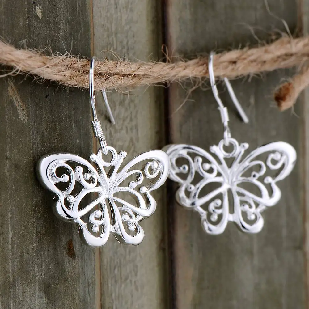 Sterling Silver New Earrings Hearts For Women