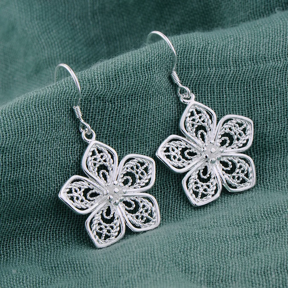 Sterling Silver New Earrings Hearts For Women