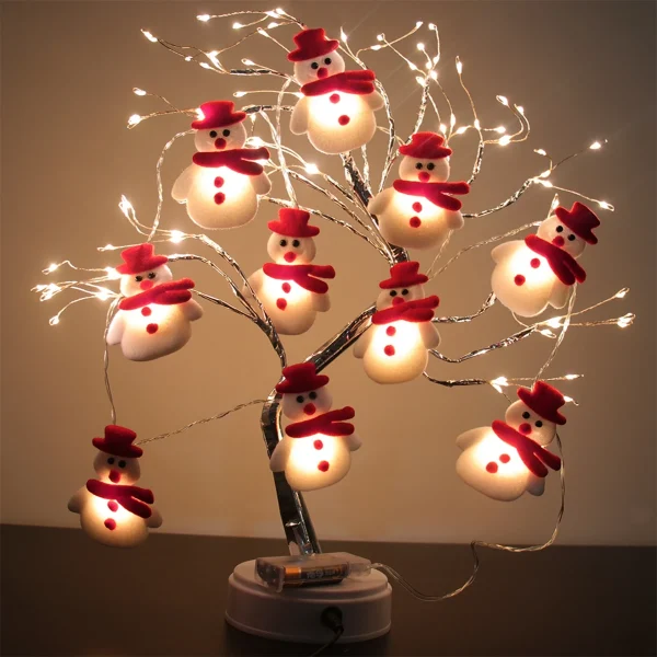 Snowman Christmas LED String Light Decorations For Home