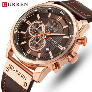 Leather Sports Men Army Military Quartz Watches