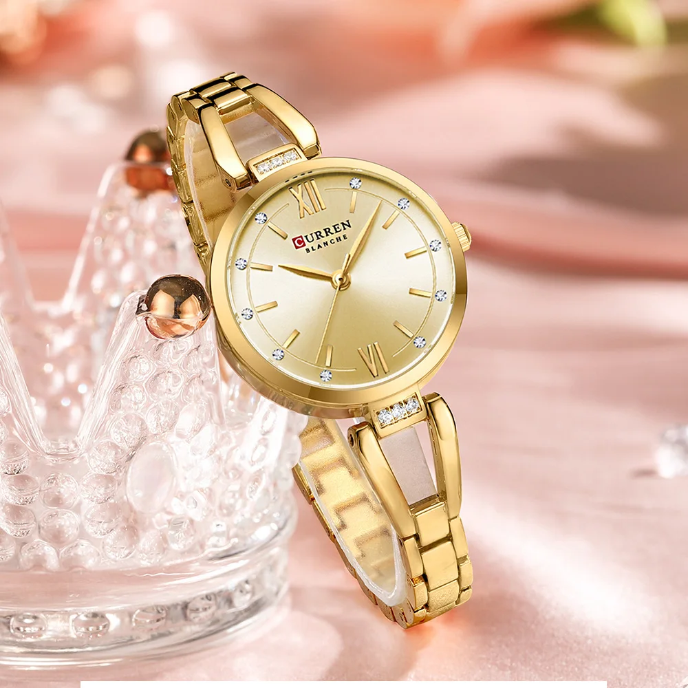 Hight Quality Quartz Watch Fashion Charming Rhinestones Stainless Steel