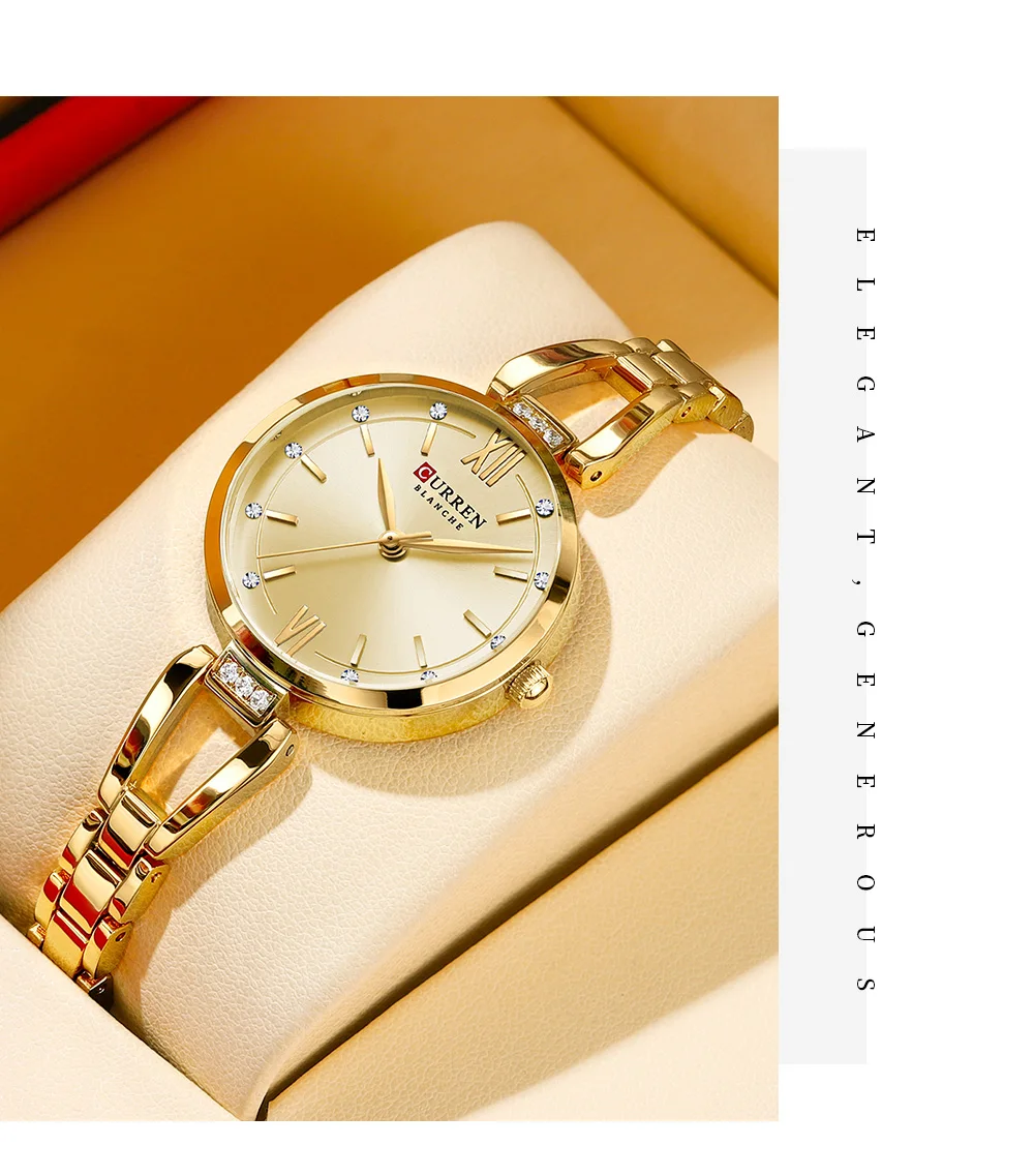 Hight Quality Quartz Watch Fashion Charming Rhinestones Stainless Steel