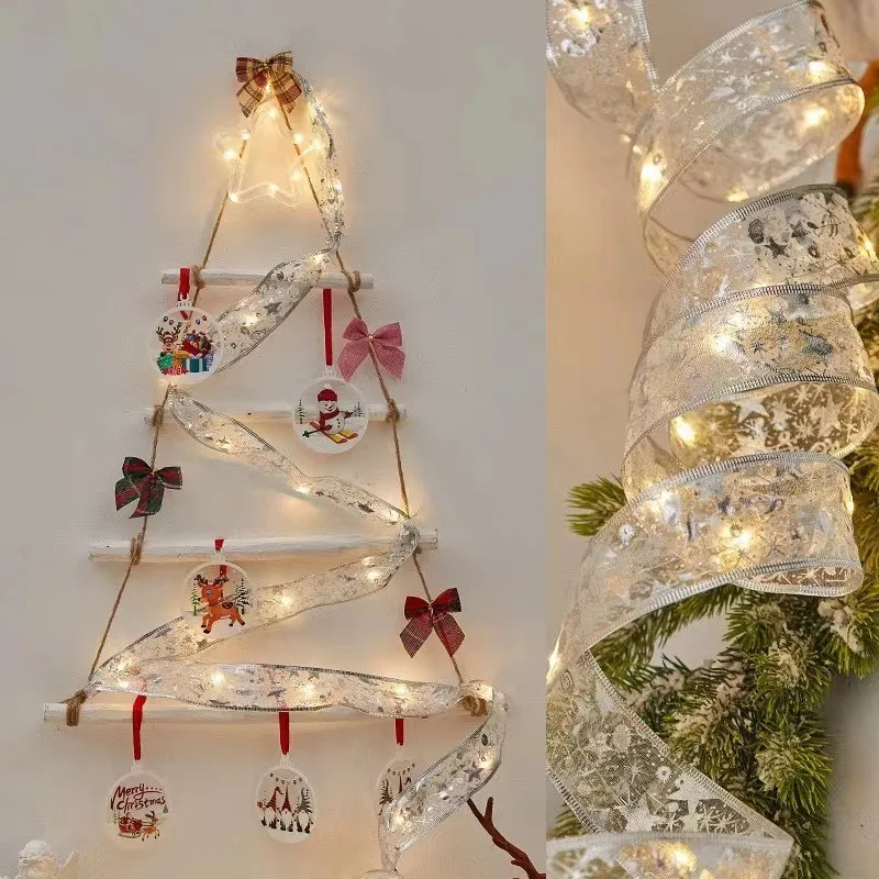 Christmas Decoration LED Ribbon Fairy Lights Tree Ornaments for Home